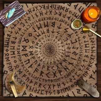 Magic Runes Tarot Tablecloth Altar Cloth Tarot Tapestry Wall Hanging