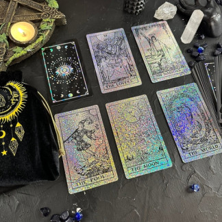 The Smith-Waite Tarot Cards Holographic Crystal Foil